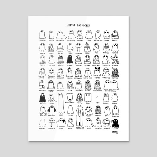 gemmacorrell:The Definitive GHOST FASHIONS poster.Now available at INPRNT.www.inprnt.com/gal