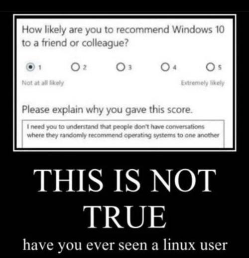 Linux users, we love ya, but please shut up for 5 seconds.