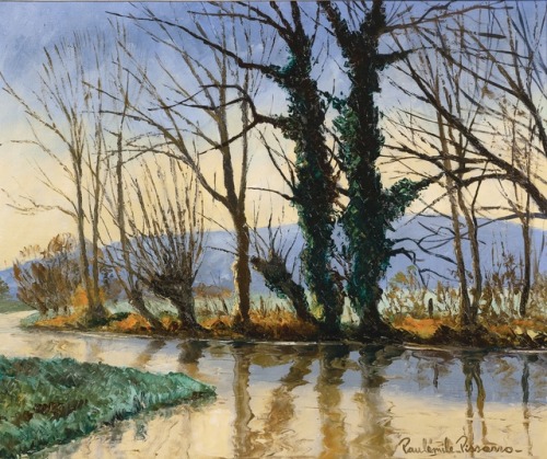 huariqueje: Perriers-sur-Andelle  , Normandy  -      Paul Emile Pissarro  French, 1984-1972 oil on canvas, 54 x 64,8 