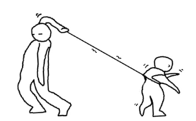 HiDo You Know This 'kid On The Leash' Meme? Can I Request A Tired Snape Trying To Tame Kid Harry Whos
