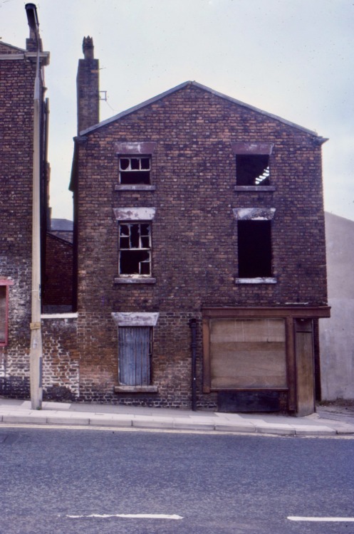 Abandoned Building, Liverpool, Merseyside, 1977.