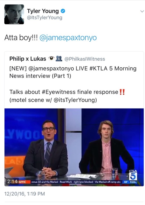 itoldheraboutyou: Daily reminder that James and Tyler love and support each other
