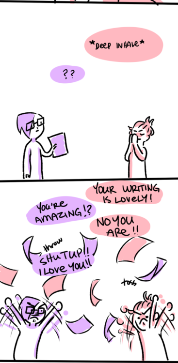 breezycheezyart: fenarri: jaciopara: do you ever feel victimized by fanfic authors when you make the