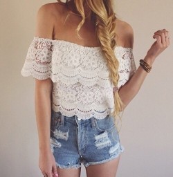 whizpered:  Lace top /  / Free shipping