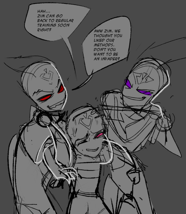 Short comic for my Irken Dib AU!! Some facts!! - Dib is an experiment by (Irken) Professor Membrane. He is the result of pure...