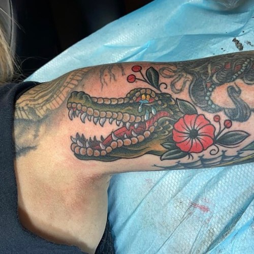 9 Amazing Alligator Tattoo Designs with Images  Styles At Life