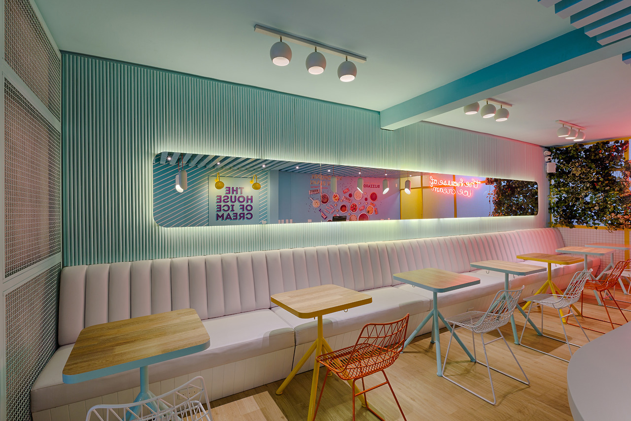 thedsgnblog: Soft Touch Interior Design by Plasma Nodo “Traditional ice cream shop