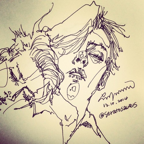 Warm up.  #Drawing #sketch #doodle #doodling #linedrawing #figuredrawing #pendrawing #portrait #saer