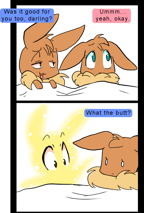 furballthefurry:  jigglypinkbutts:  raynoreqearthplayer:  wuts the joke here?  Sylveon