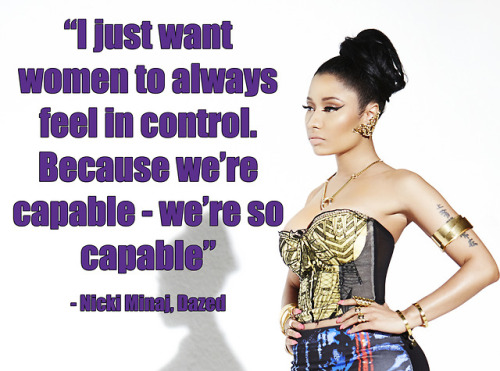 .Queen Nicki is always in control