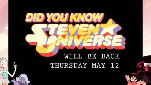 Steven Universe will be back on May 12th, with a four-week special event titled In Too Deep.And with