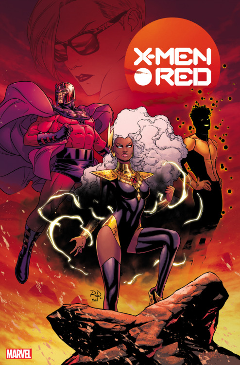  X-MEN RED New series written by Al Ewing, interior art by Stefano Caselli, logo by Tom Muller, cove