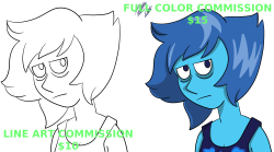 hiressnails:  Commissions are open. Regular Line Art for just บ American and fully colored for ฟ To set up a commission, send an email to hiressnails@yahoo.com with the type of commission you want in the subject line. Either, “Line Art,” or, “Fully