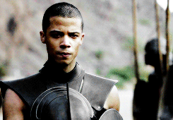 daenerystargaryen:  Daenerys Targaryen meme + (1/8) relationships ► Grey Worm “Grey Worm” gives me pride. It is a lucky name. The name this one was born with was cursed. That was the name he had when he was taken as a slave. But Grey Worm is the