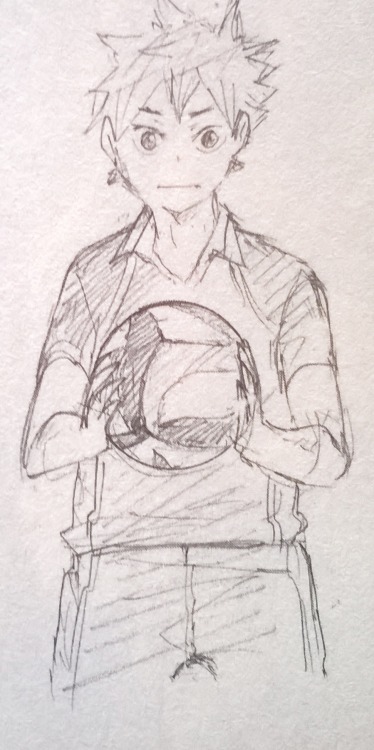 karasuto:   some Haikyuu!! sketches by Furudate Haruichi  yea but look at tobio