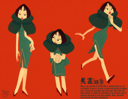 tsoylu:A design project for school. It’s set in the 1930s in Shanghai, an era of colonization, gang 