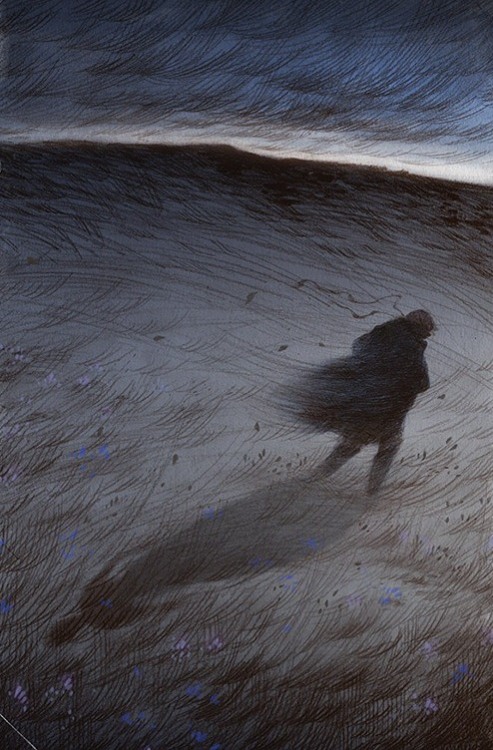 aqua-regia009:  by  Rovina Cai  Illustrations for Emily Brontë’s Wuthering Heights