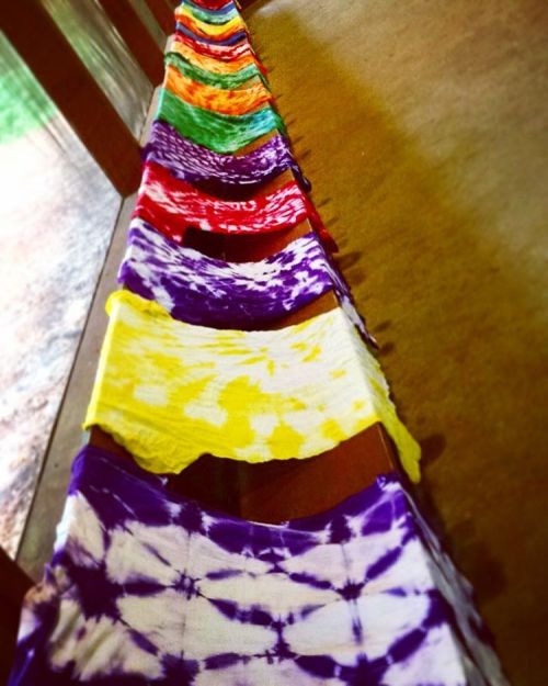 Tie dye done ready for campers to arrive #camplife #tiedye #summercamp #gswcf #allthetiedye #campshi