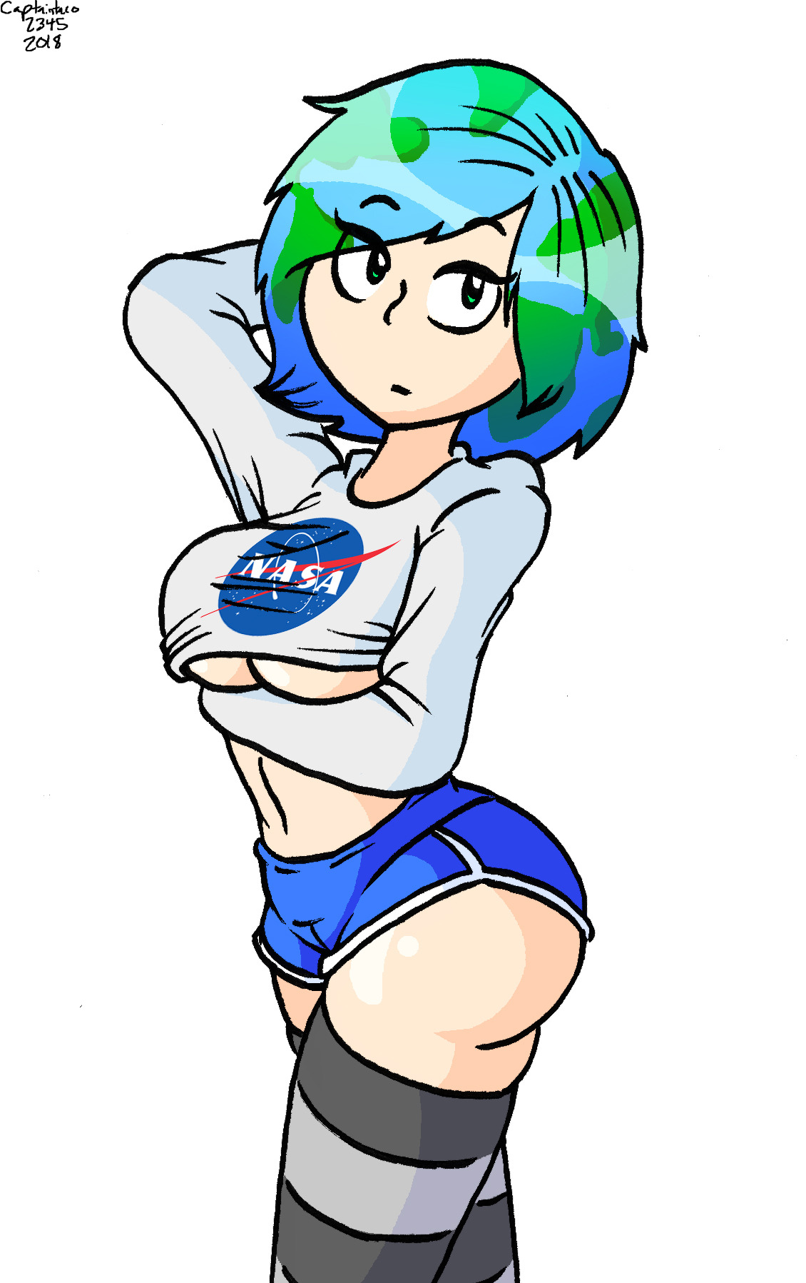 I’ve been meaning to draw Jenna Lynn Mowry’s Earth Chan cosplay for a while.