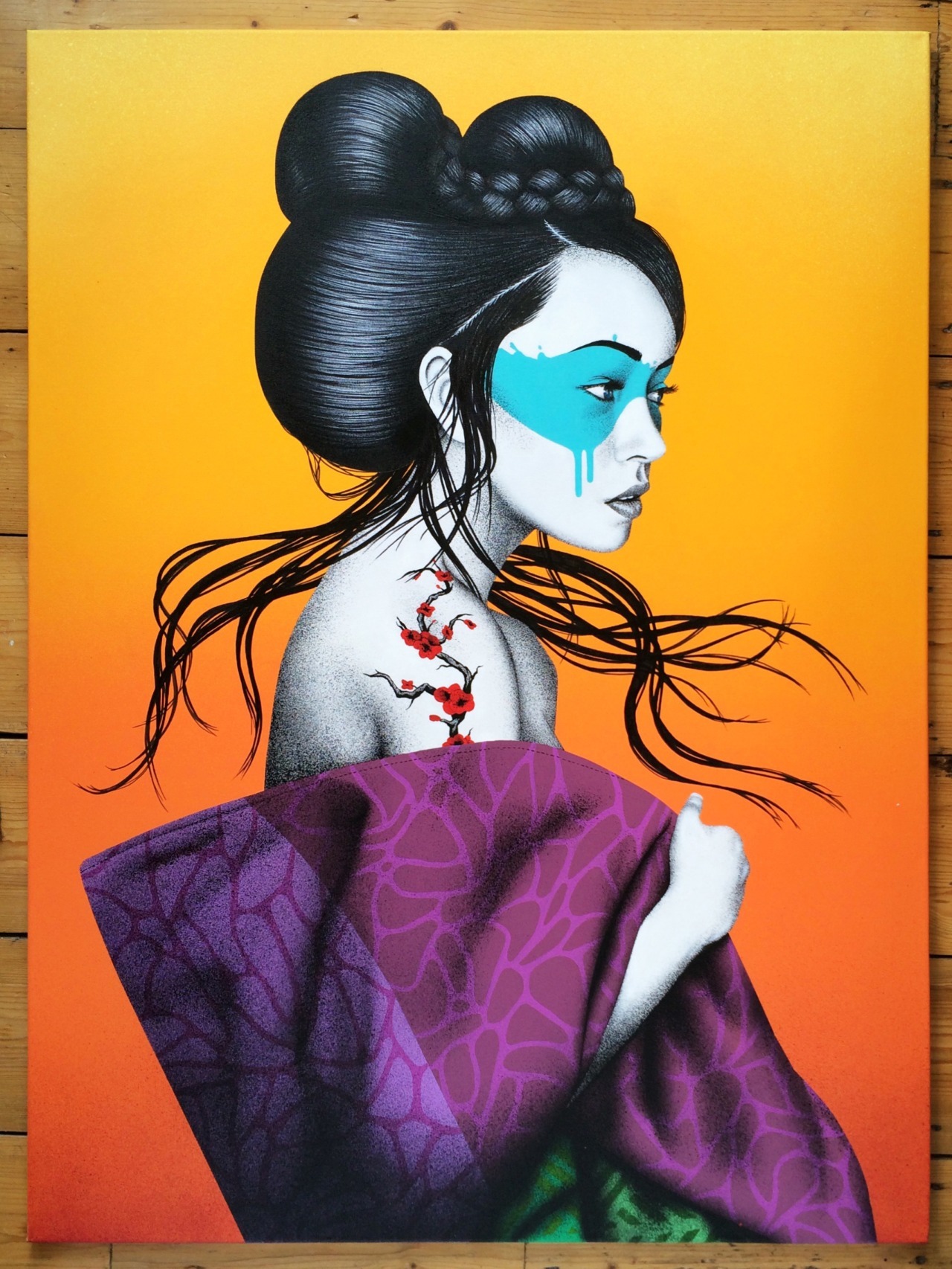 asylum-art:   Fin DAC Absolutely sick Japan inspired graffiti by, Non-conformist