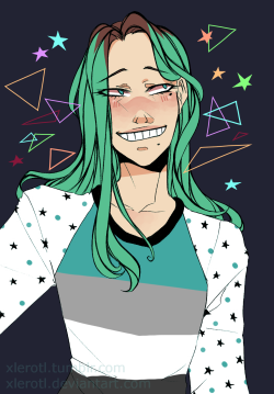 xlerotl:  had a weird dream about maki.. it was bright and colorful. i love drawing those big awkward smiles idk