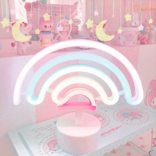 softjoy:rainbow/unicorn neon night light