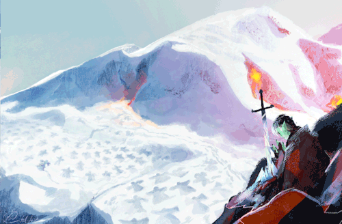 *distant sound of snow crunching* [GIF]  by Fel-FiskWherein a Paladin/Warlock attunes to a legendary