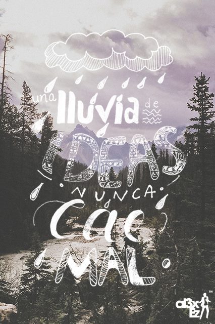 centrarte:  “Lluvia de Ideas” (Lettering) Al3x Ez - El Salvador 