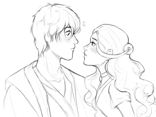 lotustiled: sketching zutara kisses is my comfort activity