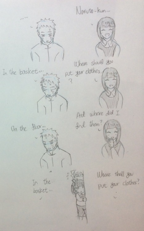 synthiachen1995:  Put your clothes into the basket （ second panel: danm it=>damn it)