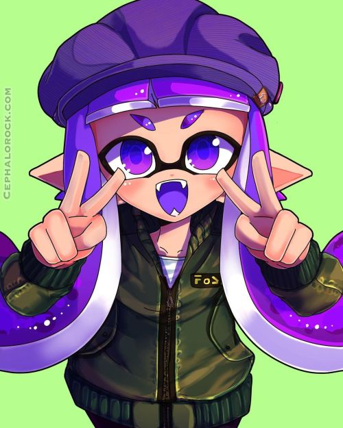 Fanart for @/vicvillion Youtube, Twitter and very fun gal!Follow her if you want more splatoon conte