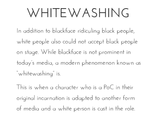 broheken:  pastel-gizibe:  bentohiro:  rroserade:  sources: [1] [2] [3] [4] also an addendum to the hunger games slide, when they put out a casting call for the role of Katniss, they specifically asked for only caucasian actors to audition, which left