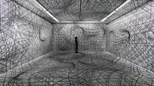 thedesigndome: Artist Uses Psychedelic Patterns to Blur the Illusion of Reality in a Space Austrian 