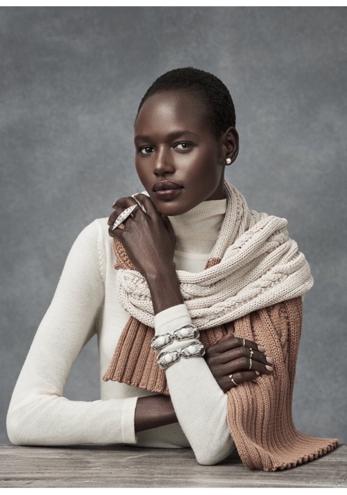 continentcreative: Ajak Deng for MIMCO Accessories by Christian Blanchard