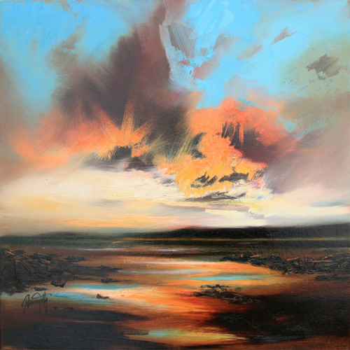 culturenlifestyle:  Psychedelic Landscapes Reminiscent of Dreams by Scott Naismith Artist Scott Naismith has produced a series of beautiful landscape paintings on canvas with shows a brilliant use of colours and textures to create the illusion of a dream.