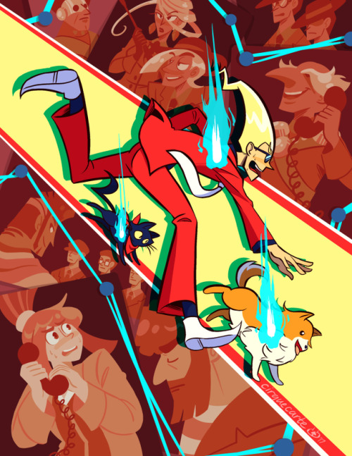 cirquecarte:  My full illustration for @ghosttrickzine, a zine showcasing one of my absolute favorit