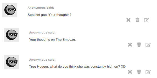 I can feel the deep vibrations of their auras&hellip;.far out, man.