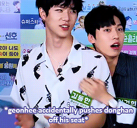 donghans:the floor is my love and donghan is himself, falling into onto it♡ for anon!