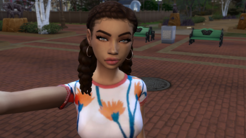 thepixelatedbitch: Nevaeh Cooley, she’s mostly maxis match & it was a struggle to create her lol