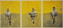 Worldartcollection:    “Three Studies Of Lucian Freud, 1969”  Francis Bacon