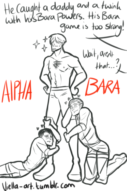 viella-art:  We all know who the ultimate bara in SNK is, anon.  Ahhhh the daddy and the twinkBahahahaha omg
