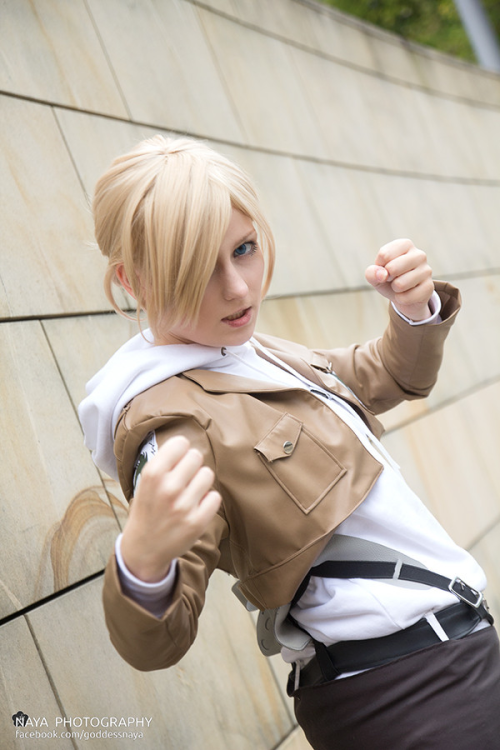 cosplayblog:  Annie Leonhardt from Attack of the Giants  Cosplayer: itsloki [TM / TW / DA]Photographer: Naya Photography [DA / FB]  