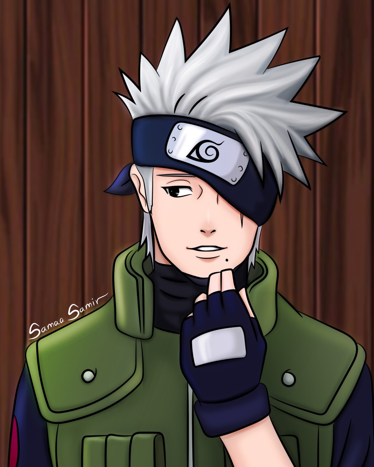 Samaa Samir (Kakashi) — naruto's face hehe