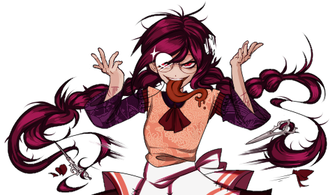 arsenelupinthethird:  they are all complete! ! ^ O ^)b AND NOW, you can download the FULL Dangan Fairytale Set, which includes all the new character sprites as well! dangan fairytale ➡ Mahiru, the Cardinal | Syo (Fukawa’s other personality), the