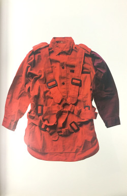 6qth:  part IX - original seditionaries parachute shirt from the textless seditionaries book which showcases jun takahashi (undercover), hiroshi fujiwara and kobayashi (general research)’s collection of early vivienne westwood/malcolm mclaren pieces