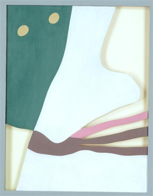 breadquilt:Jean Arp, Yeux, nez, moustache, 1928, carton, collage, peinture, 51 x 38,7 cm