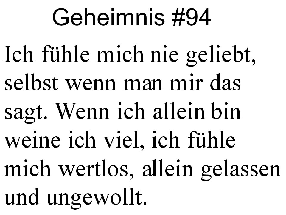 Wir sind ein Geheimnis