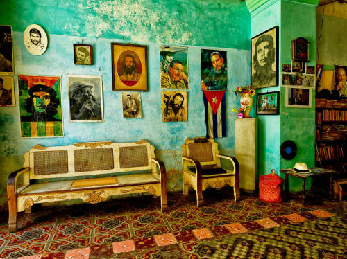 Werner Pawlok (German, b. 1953, Stuttgart, Germany) - 1: House of Savreda (Hall), Havana, 2013  2: H