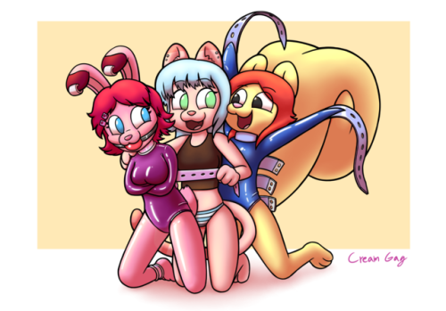 Commission: Bunnytam and Aki Commission for Bunnytam! one of my favorite clients and her lovely frie