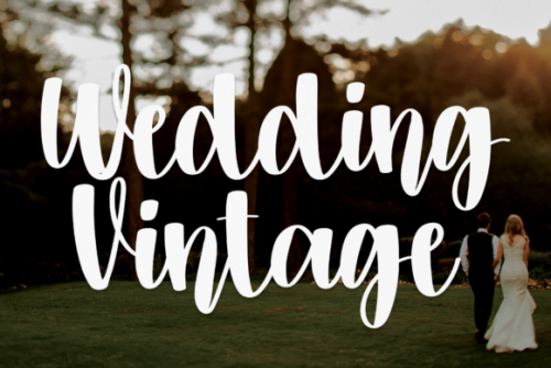 Wedding Vintage Font by Creativewhitee